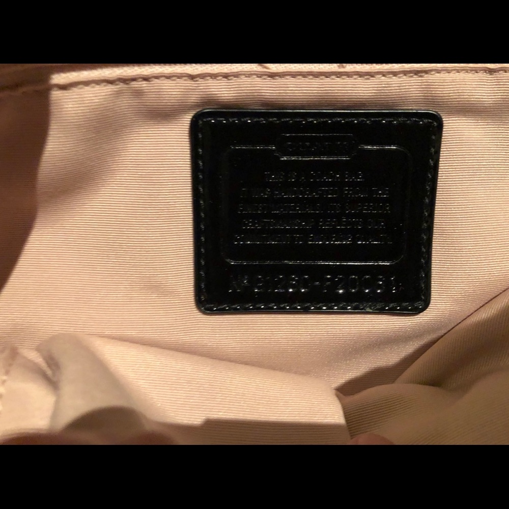 Coach Signature File Bag With Matching Wristlet - image 3